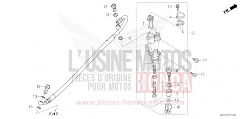REAR BRAKE MASTER CYLINDER CRF450RWES de 2025